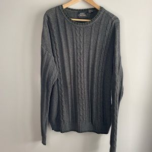 VINTAGE Dark Green Cable Knit Sweater